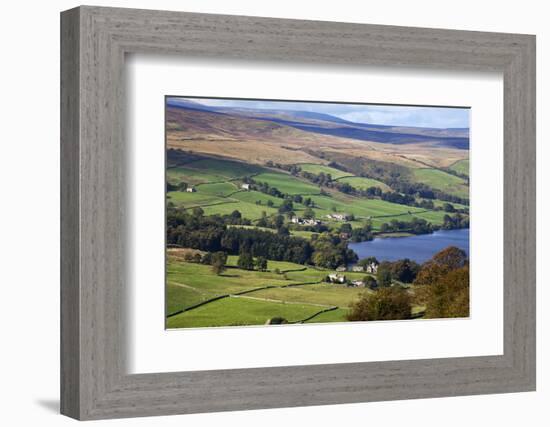 Gouthwaite Reservoir in Nidderdale-Mark Sunderland-Framed Photographic Print