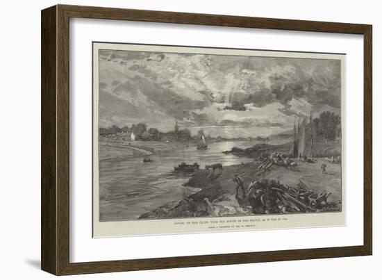 Govan, on the Clyde, with the Mouth of the Kelvin, as it Was in 1842-William 'Crimea' Simpson-Framed Giclee Print