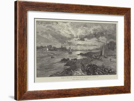 Govan, on the Clyde, with the Mouth of the Kelvin, as it Was in 1842-William 'Crimea' Simpson-Framed Giclee Print