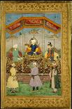 Timur Handing the Imperial Crown to Babur, India-Govardhan-Framed Giclee Print