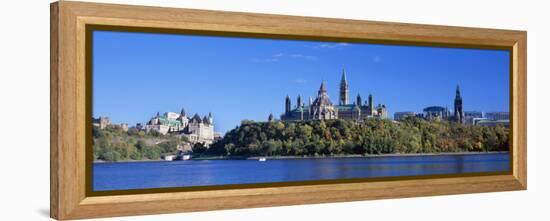 Government Building on a Hill, Parliament Building, Parliament Hill, Ottawa, Ontario, Canada-null-Framed Premier Image Canvas