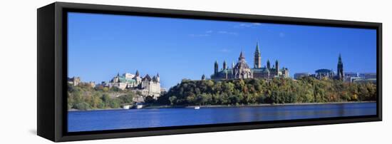 Government Building on a Hill, Parliament Building, Parliament Hill, Ottawa, Ontario, Canada-null-Framed Premier Image Canvas