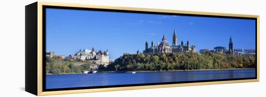 Government Building on a Hill, Parliament Building, Parliament Hill, Ottawa, Ontario, Canada-null-Framed Premier Image Canvas