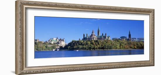 Government Building on a Hill, Parliament Building, Parliament Hill, Ottawa, Ontario, Canada-null-Framed Photographic Print