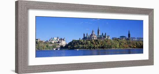 Government Building on a Hill, Parliament Building, Parliament Hill, Ottawa, Ontario, Canada-null-Framed Photographic Print