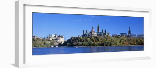 Government Building on a Hill, Parliament Building, Parliament Hill, Ottawa, Ontario, Canada-null-Framed Photographic Print