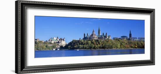 Government Building on a Hill, Parliament Building, Parliament Hill, Ottawa, Ontario, Canada-null-Framed Photographic Print
