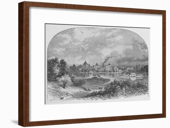 'Government Buildings on Ward's Island', 1883-Unknown-Framed Giclee Print