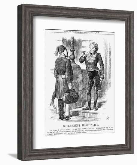 Government Hospitality, 1867-John Tenniel-Framed Giclee Print