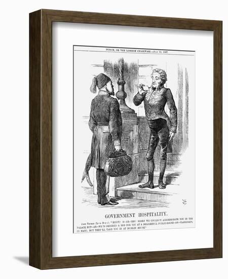 Government Hospitality, 1867-John Tenniel-Framed Giclee Print