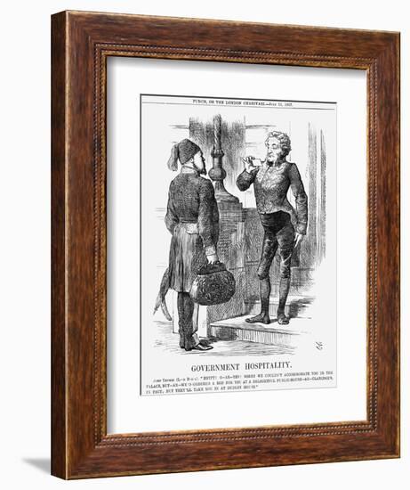 Government Hospitality, 1867-John Tenniel-Framed Giclee Print