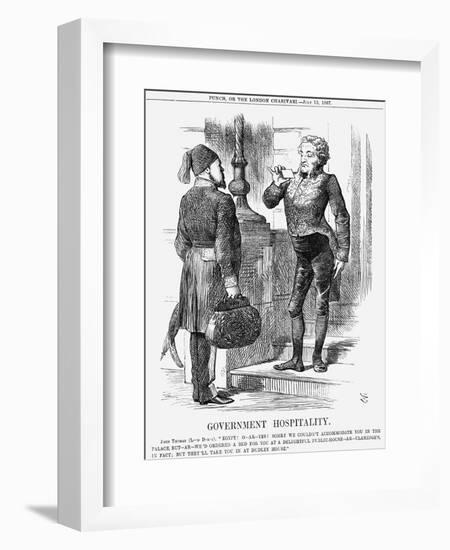 Government Hospitality, 1867-John Tenniel-Framed Giclee Print