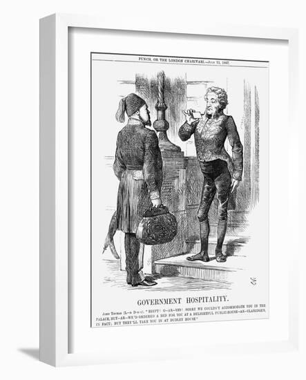 Government Hospitality, 1867-John Tenniel-Framed Giclee Print