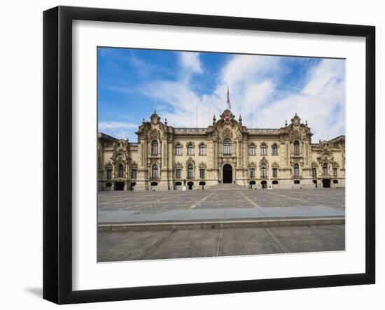 Government Palace, Plaza de Armas, Lima, Peru, South America-Karol Kozlowski-Framed Photographic Print