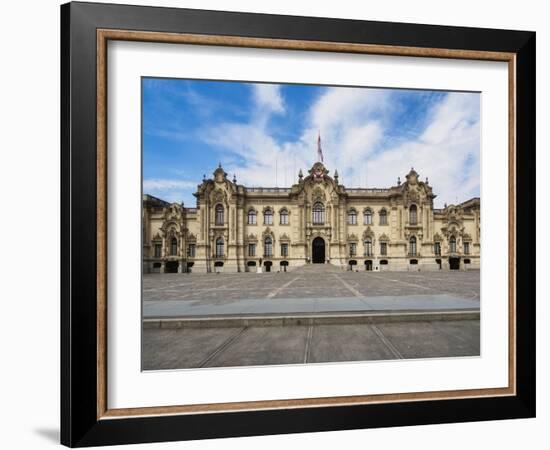 Government Palace, Plaza de Armas, Lima, Peru, South America-Karol Kozlowski-Framed Photographic Print