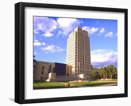 Government Tower Building, Bismarck, North Dakota-Bill Bachmann-Framed Photographic Print