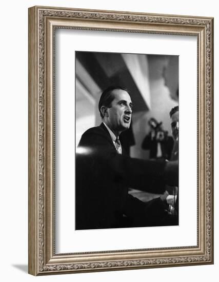 Governor Allan Shivers Delivering His Speech to the Convention Floor, Amarillo, Texas, 1952-John Dominis-Framed Photographic Print