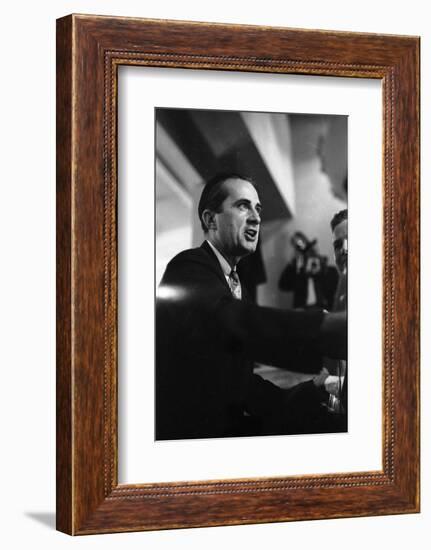 Governor Allan Shivers Delivering His Speech to the Convention Floor, Amarillo, Texas, 1952-John Dominis-Framed Photographic Print