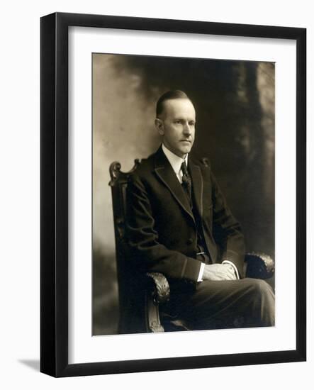 Governor Calvin Coolidge, 1919-Science Source-Framed Giclee Print