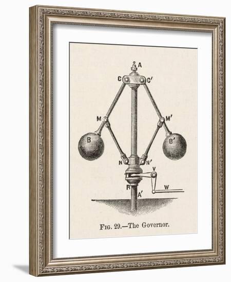Governor or Fly-Ball Governor Invented by James Watt to Regulate the Supply of Steam-Robert H. Thurston-Framed Photographic Print