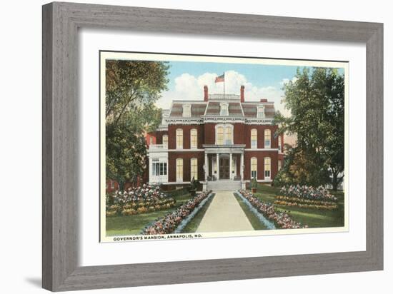 Governor's Mansion, Annapolis-null-Framed Art Print