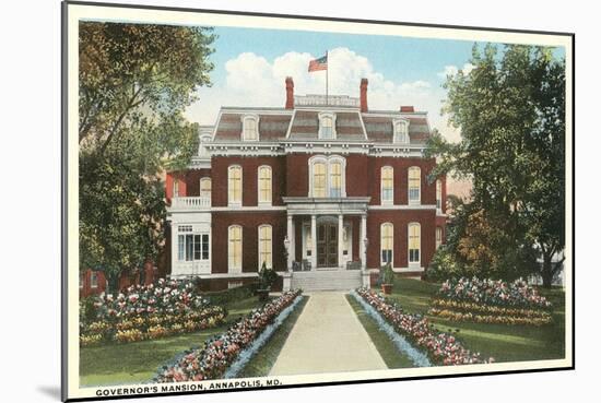 Governor's Mansion, Annapolis-null-Mounted Art Print