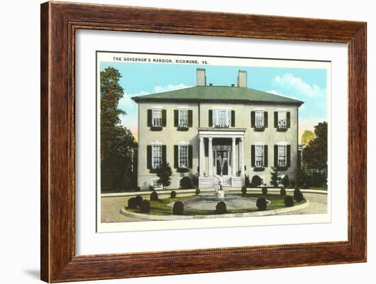 Governor's Mansion, Richmond, Virginia-null-Framed Art Print