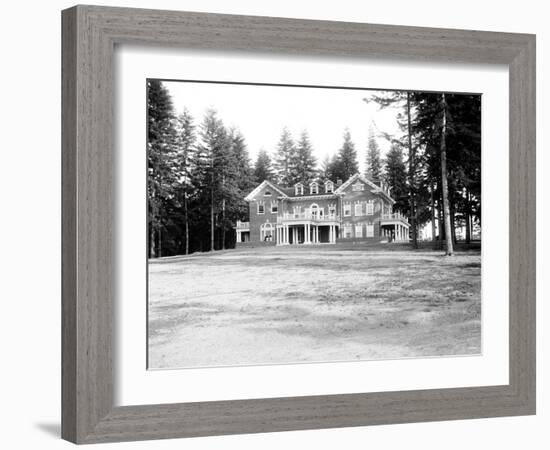 Governor's Mansion, Washington, Circa 1909-Asahel Curtis-Framed Giclee Print