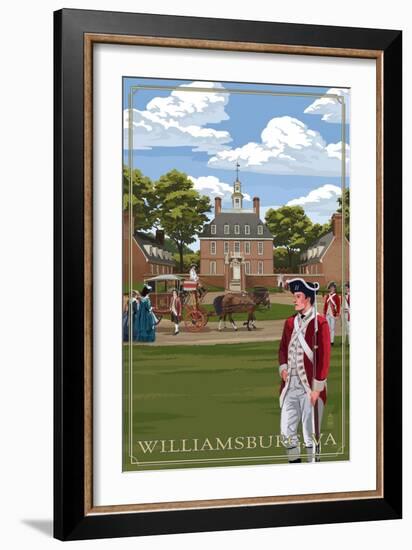 Governor's Palace - Williamsburg, Virginia-Lantern Press-Framed Art Print