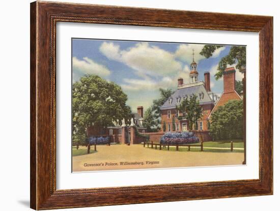 Governor's Palace, Williamsburg, Virginia-null-Framed Art Print
