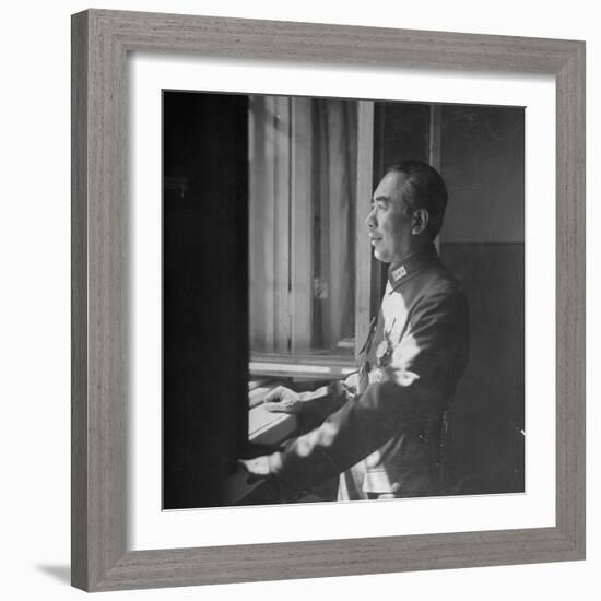 Governor Sheng Shih-Tsai Looking Out Window-null-Framed Photographic Print