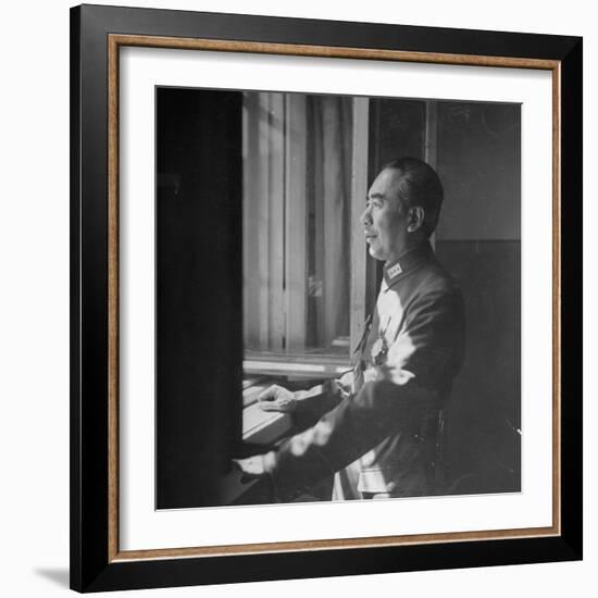 Governor Sheng Shih-Tsai Looking Out Window-null-Framed Photographic Print