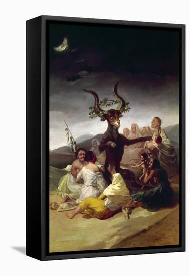 Goya: Witches Sabbath-Francisco de Goya-Framed Premier Image Canvas