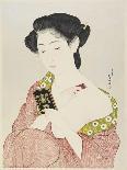 Woman Applying Makeup, 1918-Goyo Hashiguchi-Giclee Print