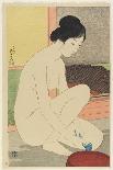 Woman Holding Towel, October 1920-Goyo Hashiguchi-Framed Giclee Print