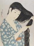 Woman Combing Her Hair, March 1929-Goyo Hashiguchi-Framed Giclee Print