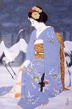 Maiko with Snow in Spring-Goyo Otake-Framed Giclee Print