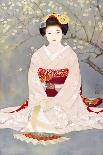 Maiko with Snow in Spring-Goyo Otake-Framed Giclee Print