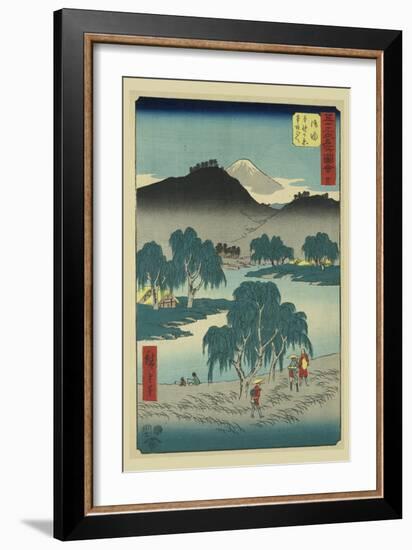 Goyu-Ando Hiroshige-Framed Art Print