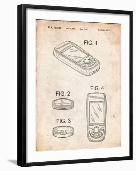 GPS Device Patent-Cole Borders-Framed Art Print