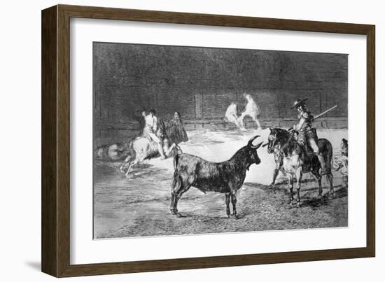 Grabado. Serie "Tauromaquia" Plancha 27, El Célebre Fernando del Toro-Francisco de Goya-Framed Giclee Print