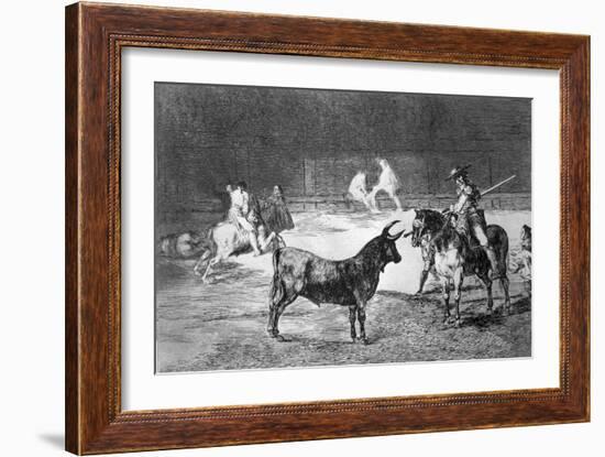 Grabado. Serie "Tauromaquia" Plancha 27, El Célebre Fernando del Toro-Francisco de Goya-Framed Giclee Print