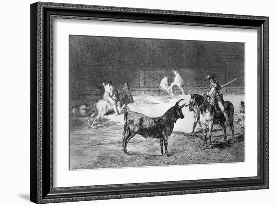 Grabado. Serie "Tauromaquia" Plancha 27, El Célebre Fernando del Toro-Francisco de Goya-Framed Giclee Print