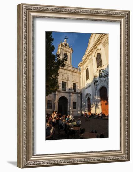 Graca Church, one of the city's oldest, built in 1271 with a Baroque interior and 17th century tile-Thomas L. Kelly-Framed Photographic Print
