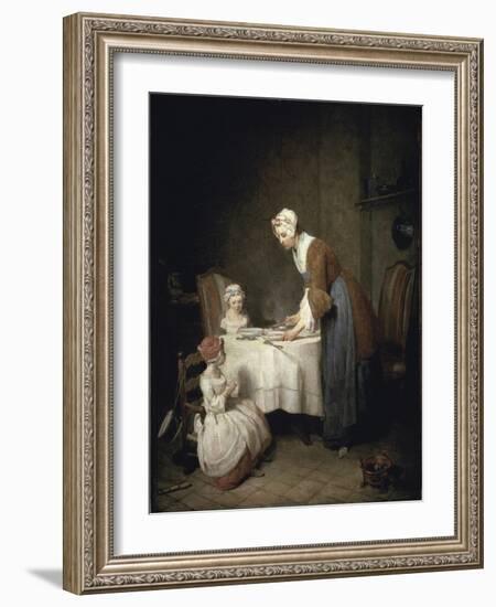 Grace Before a Meal-Jean-Baptiste Simeon Chardin-Framed Giclee Print