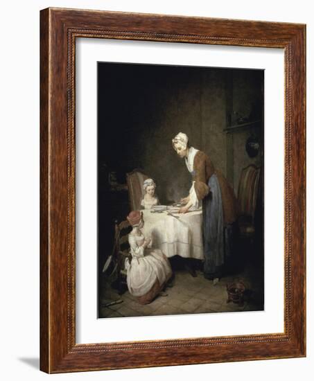 Grace Before a Meal-Jean-Baptiste Simeon Chardin-Framed Giclee Print