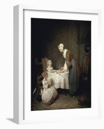 Grace Before a Meal-Jean-Baptiste Simeon Chardin-Framed Giclee Print