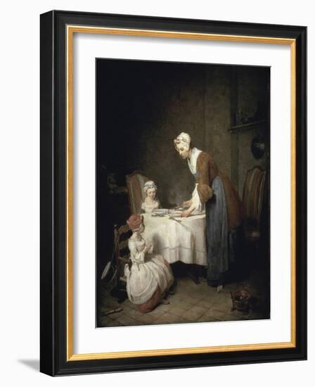 Grace Before a Meal-Jean-Baptiste Simeon Chardin-Framed Giclee Print