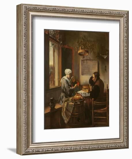 Grace Before Meat, 1660-Jan Havicksz. Steen-Framed Giclee Print