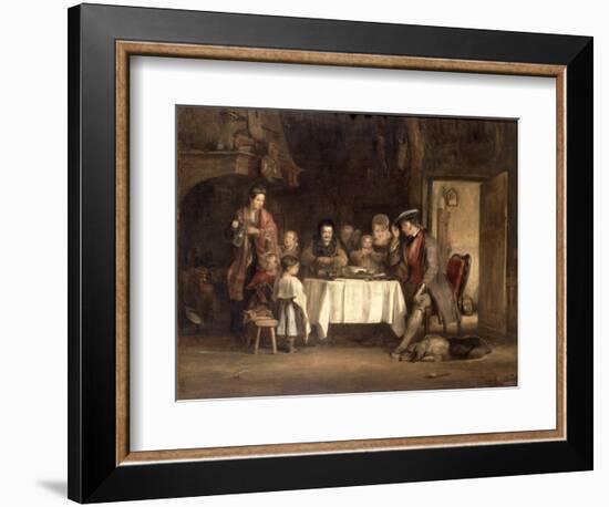 Grace before Meat, 1839 (Oil on Canvas)-David Wilkie-Framed Giclee Print